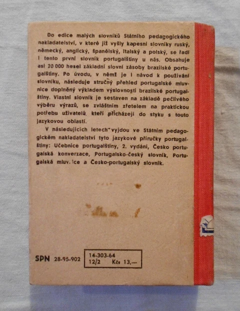 Portugalsko-český a česko-portugalský kapesní slovník - SPN 1964
