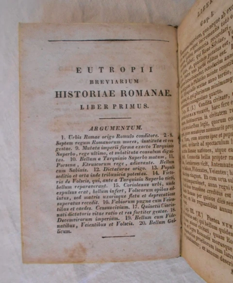 Eutropii Breviarium Historiae Romanae cum Fragmentis - 1828