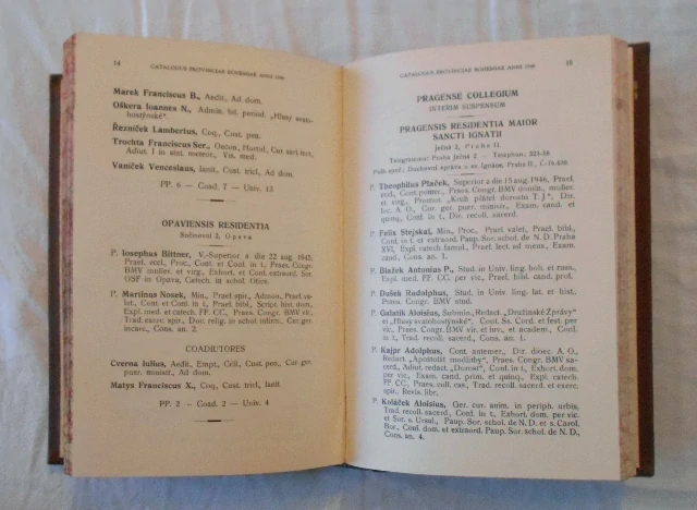Catalogus provinciae Bohemiae Societatis Iesu ineunte anno 1941-50 - v latině