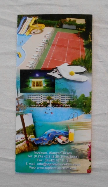 Leták Top Hotel Alanya Turecko