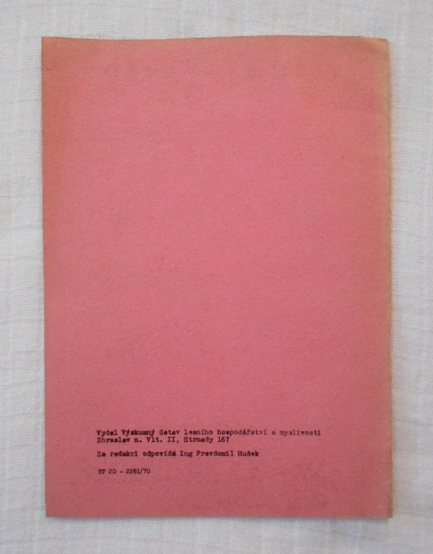 Jiří Machaníček - Prognóza úrody Smrk, jedle - Lesnický průvodce 3/1970