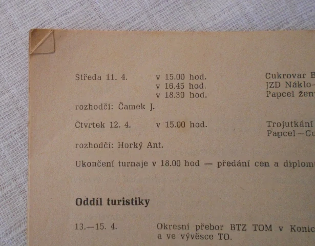 Časopis Kulturní zpravodaj Města Litovle Duben 1984