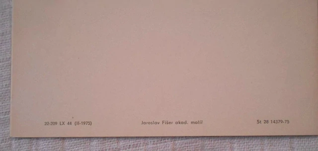 Telegram - J. Fišer ilustrovaný doručovací formulář použitý - 1975