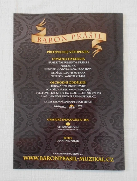 Program Baron Prášil - Muzikááál k neuvěření