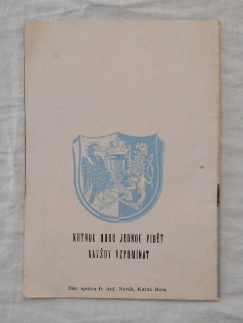 Brožura Kutná Hora Klenotnice králů - 1949