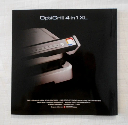 OptiGrill 4 in 1 XL - rychlý návod s recepturami - 2022 - vícejazyčná publikace
