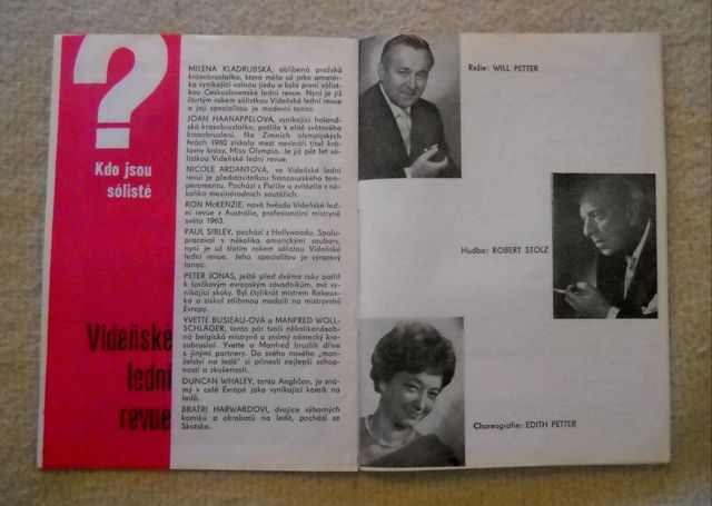 Program Vídeňská lední revue Duha 1967