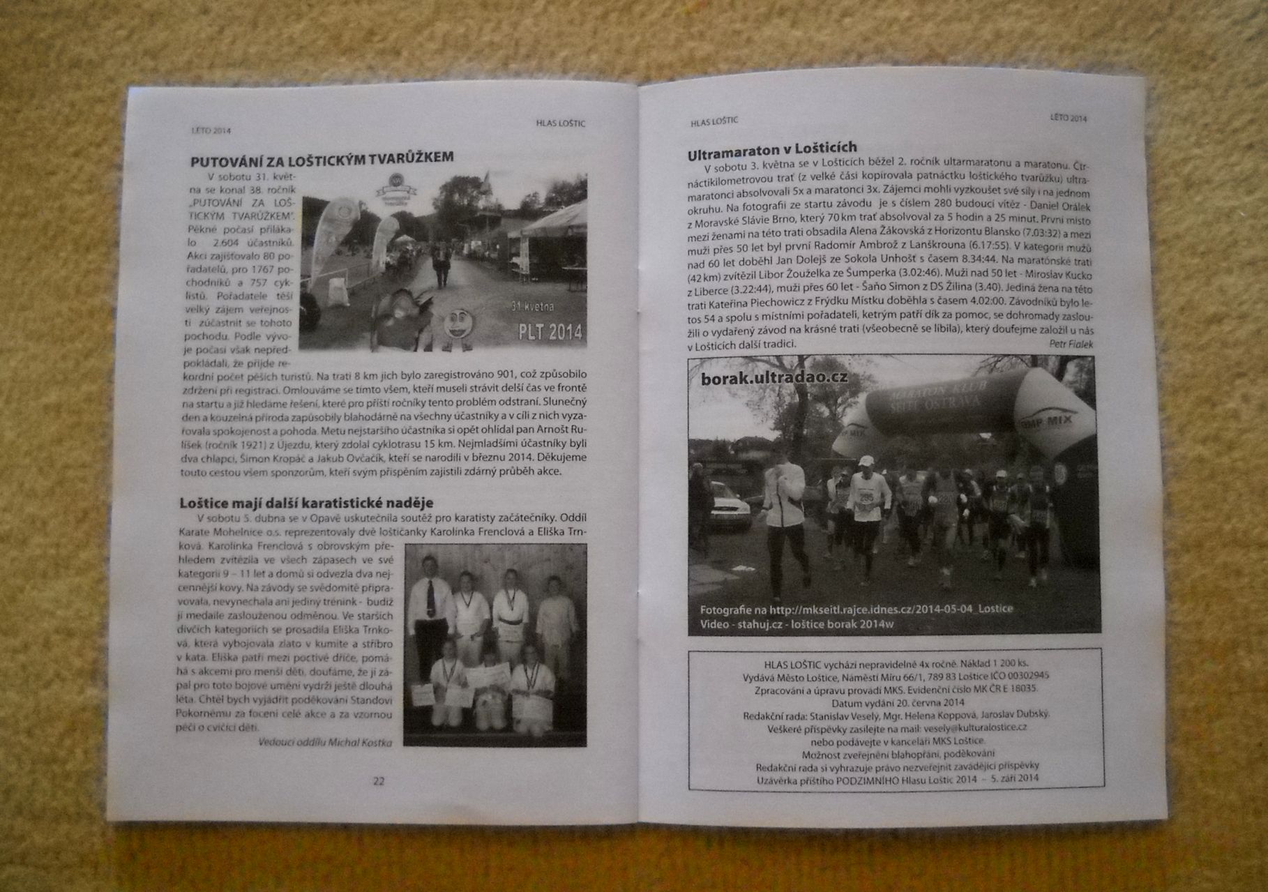Časopis Hlas Loštic ročník 2014 číslo Léto 2014