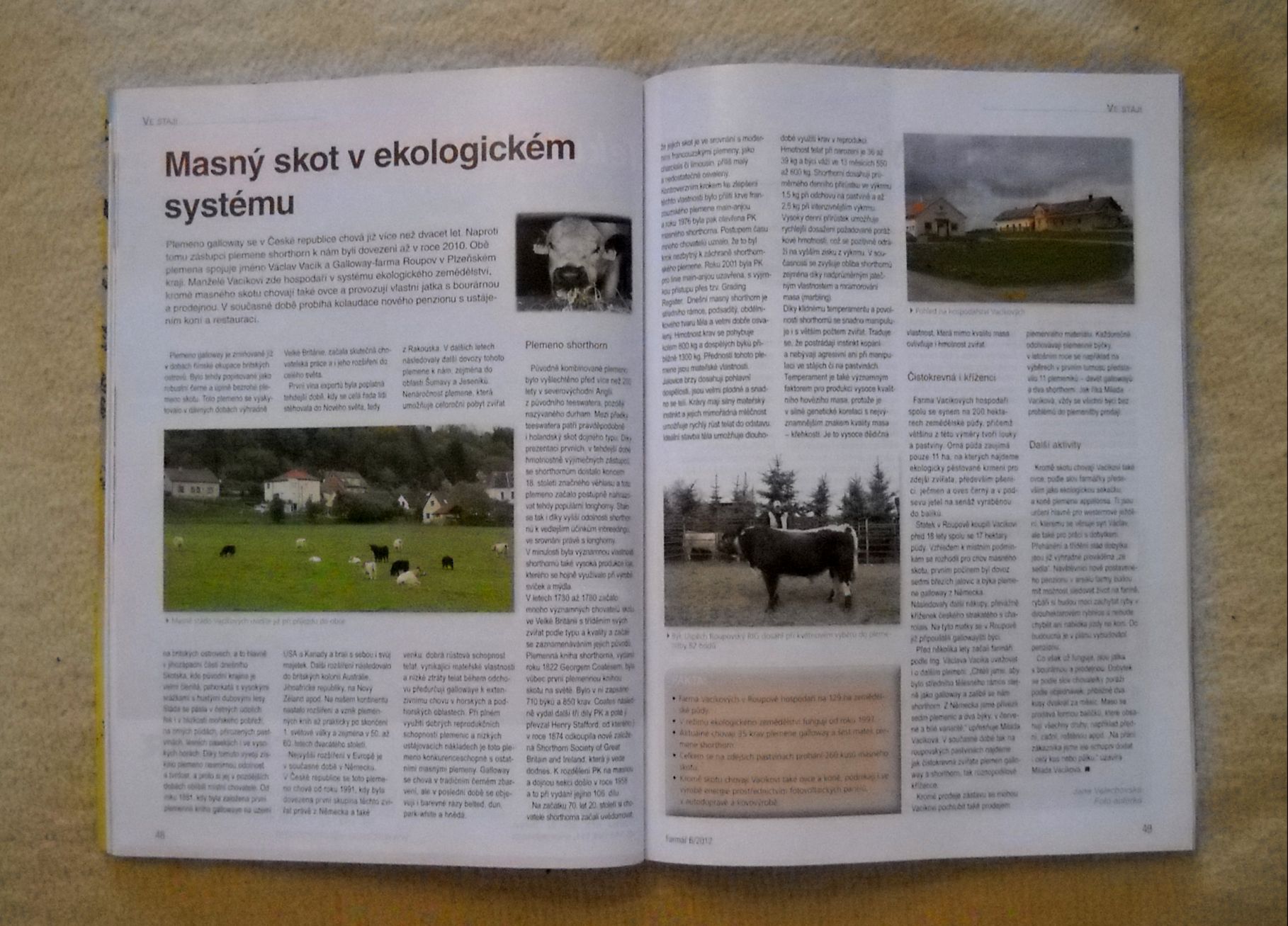 Časopis Farmář číslo 6 ročník 2012