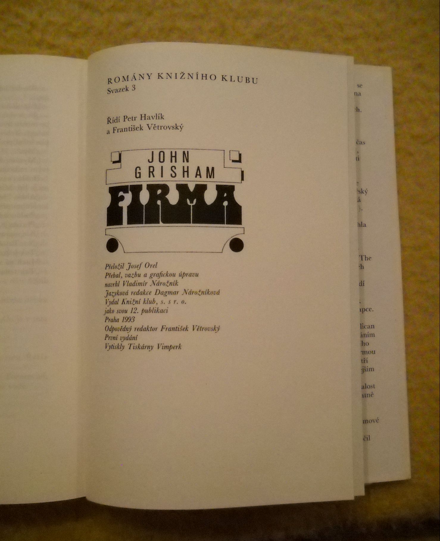 John Grisham - Firma - KK Praha 1993