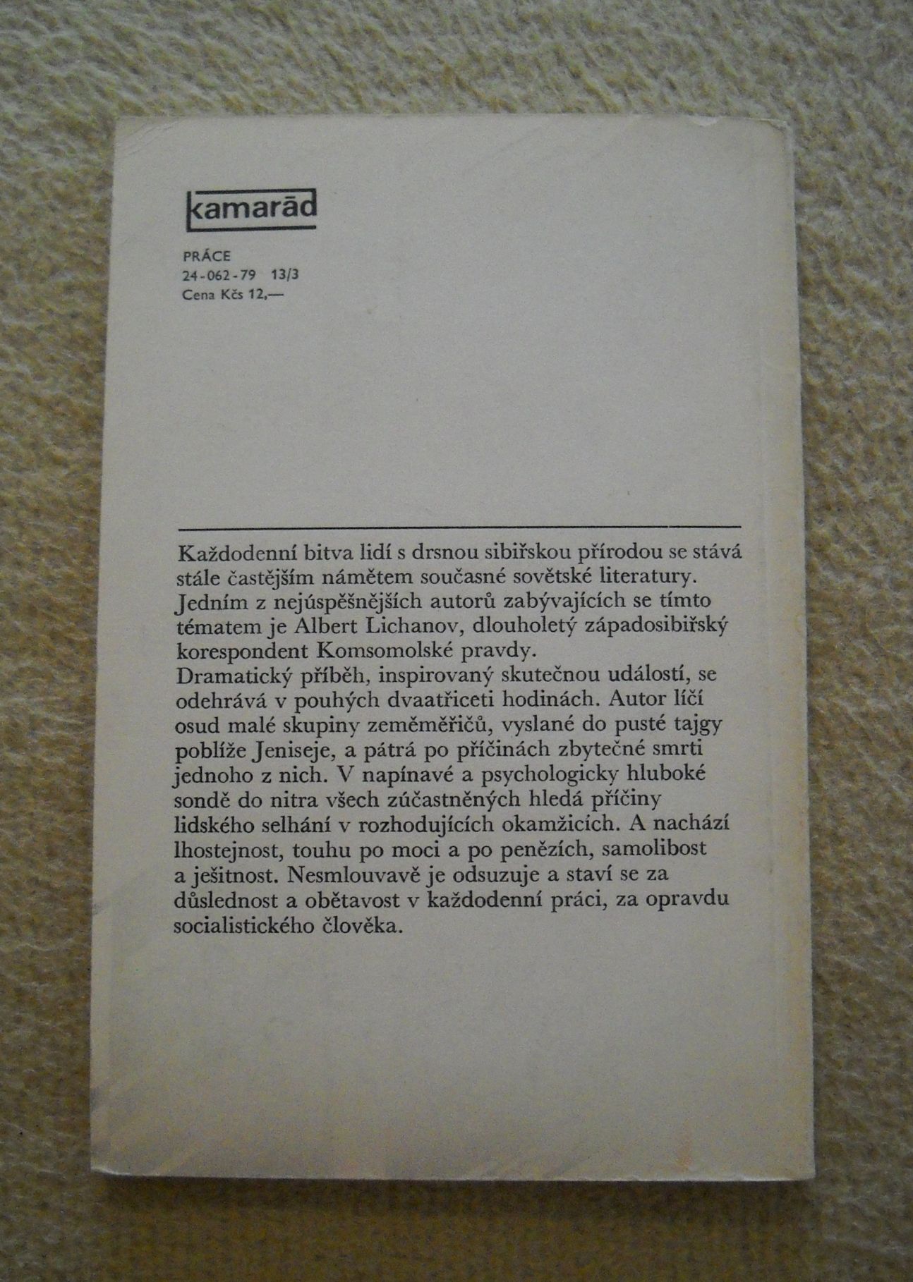 Albert Lichanov - V zajetí Jeniseje - 1979