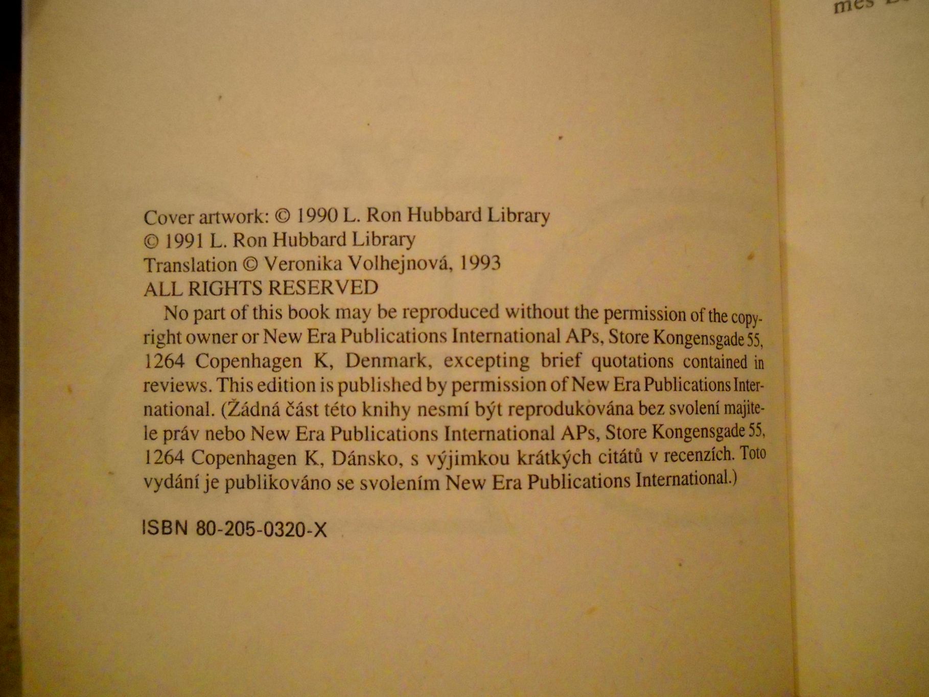 L.R. Hubbard - Děs - Omnia 1993