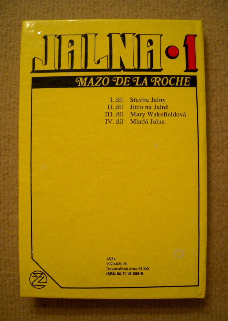 Mazo de La Roche - Stavba Jalny - IŽ 1991