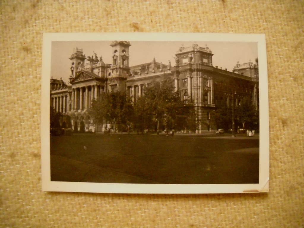 Dobová místopisná fotografie Budapešť - září 1956 2 kusy
