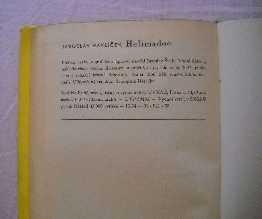 Jaroslav Havlíček - Helimadoe - Odeon 1966