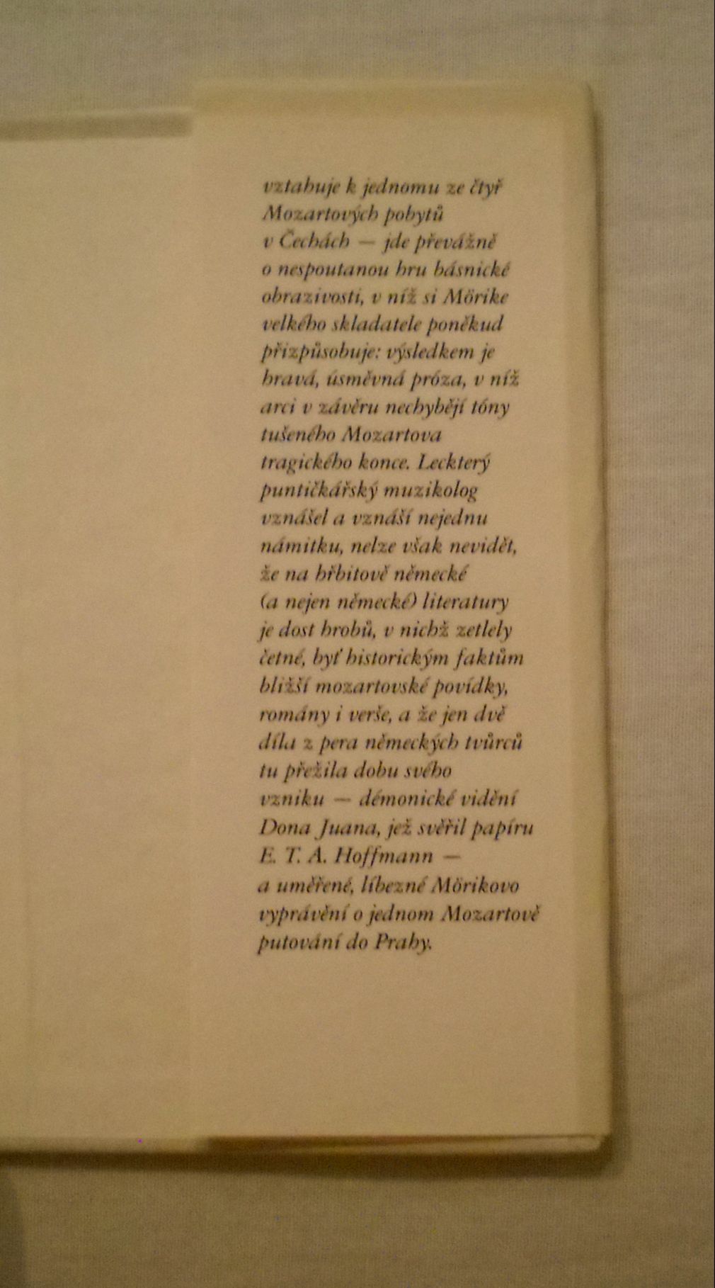 Eduard Mőrike - Mozartova cesta do Prahy - 1977
