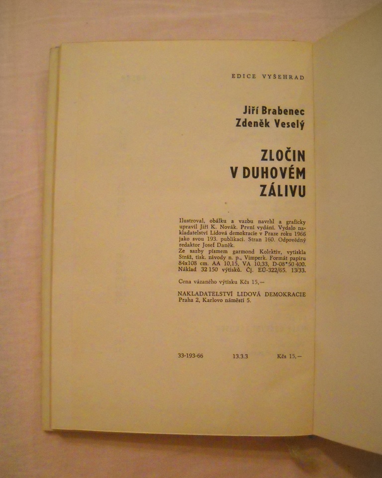 Brabenec - Veselý - Zločin v Duhovém zálivu - 1966