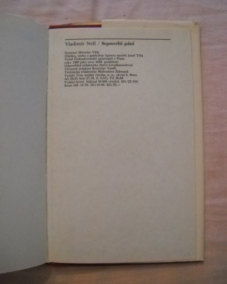 Vladimír Neff - Srpnovští páni - ČS 1980