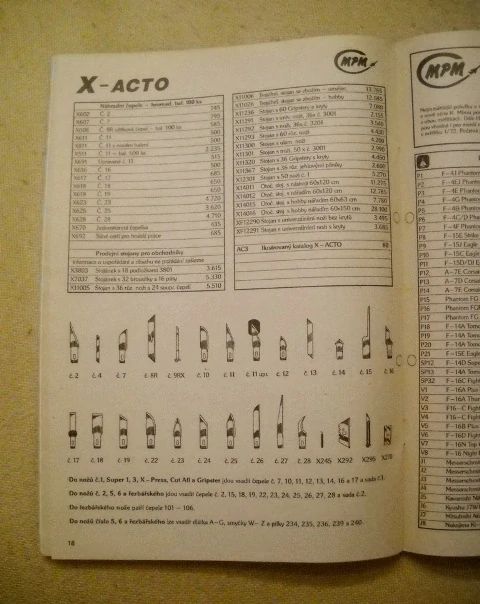 MPM - Katalog 1992 - značkový katalog plastikových modelů