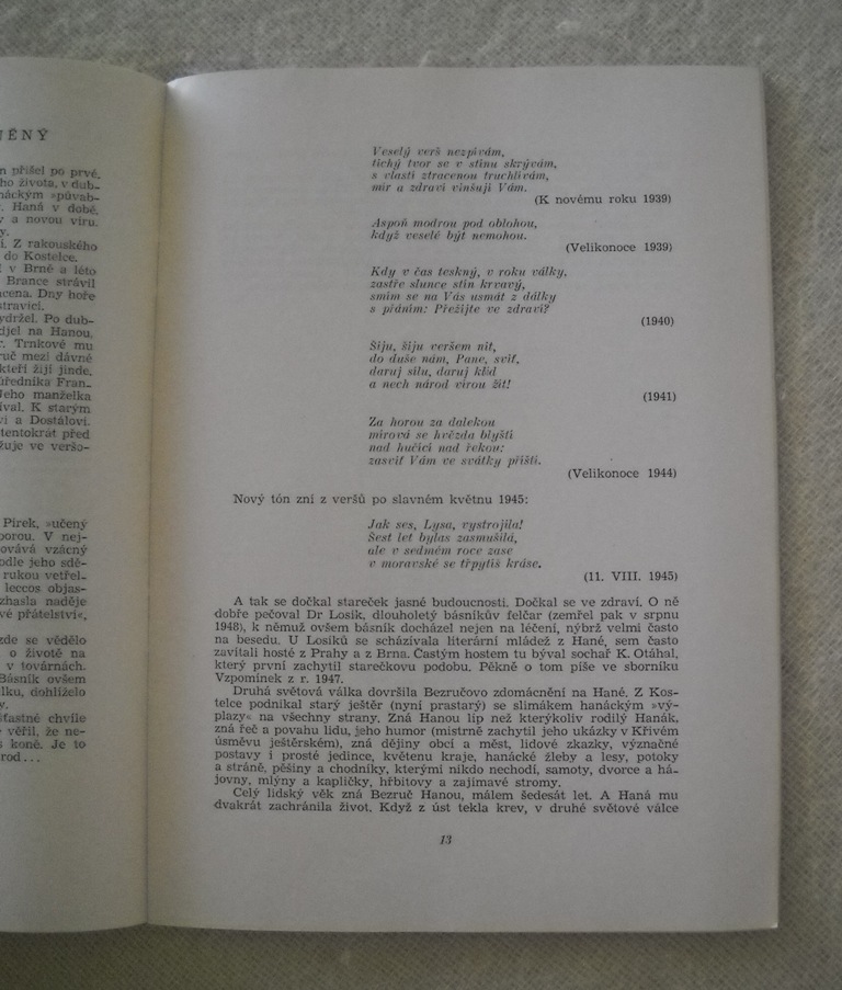 Katalog výstavy života a díla Petra Bezruče - Olomouc 1952