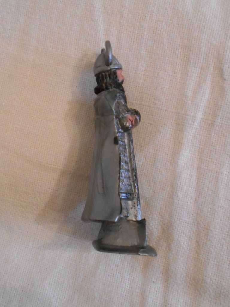 Dětská figurka - stojící viking šedý - 7,5 cm