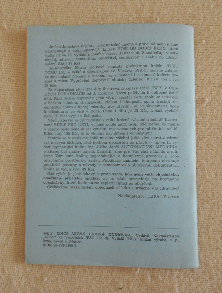 Vlasta Javořická - V samotách 1. sešit - 1991