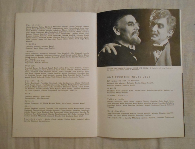 Divadlo Oldřicha Stibora v Olomouci - ročenka 1961-1962