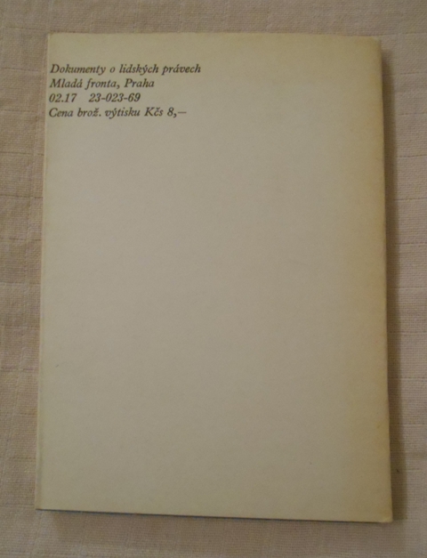 Dokumenty o lidských právech - Mf 1969