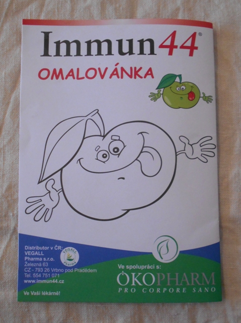 Reklamní omalovánky Immun 44 Öko Pharm