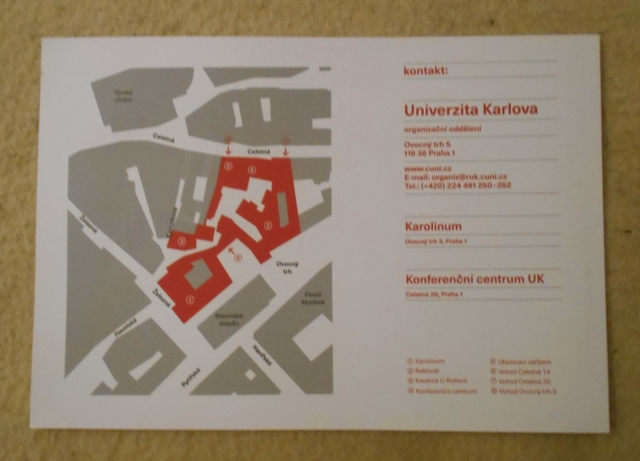 Univerzita Karlova - přehled konferenčních prostor