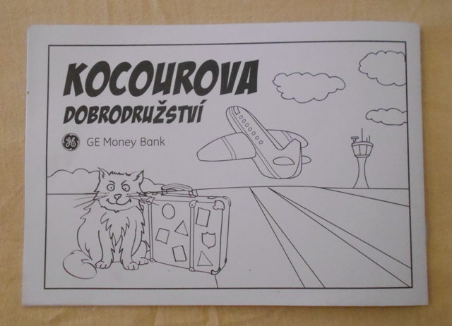 Reklamní omalovánky GE Money Bank Kocourova dobrodružství