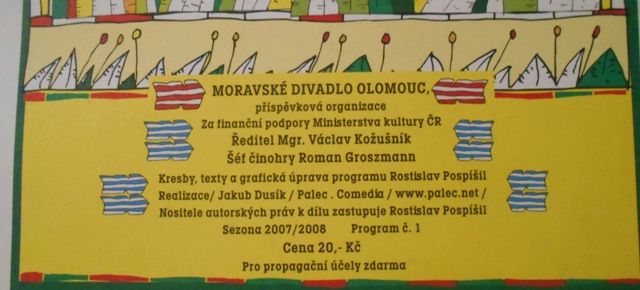 Pidínci a modrý kocour - program dětského představení - 2007