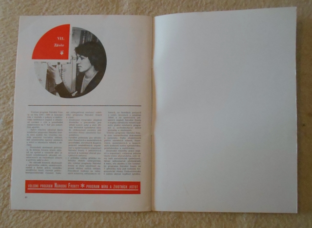 Volební program NF na léta 1981-1985 okresu Šumperk
