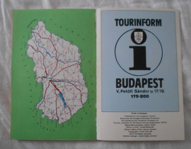 Budapest Guide - TourInform Office - Hungary / v angličtině /