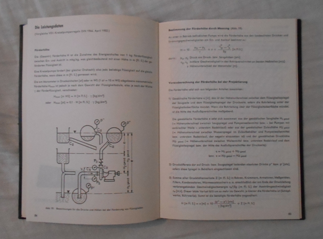 KSB Pumpen Handbuch - 1959 - v německém jazyce