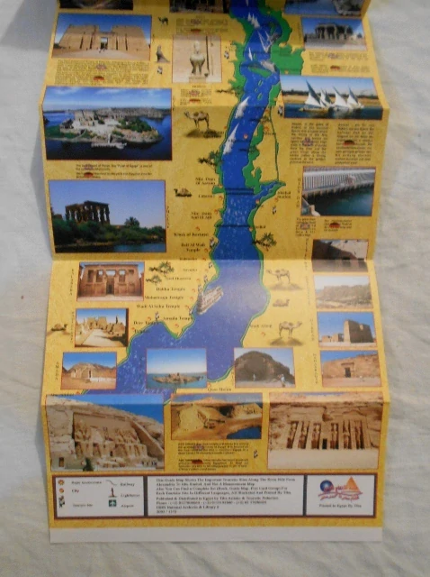 Propagační turistická mapa Egypt - The Nile Map / Der Nil - 2003