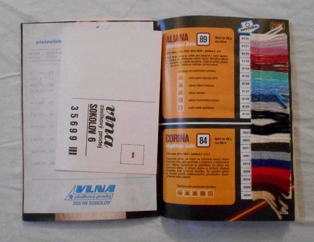 Zásilkový prodej Vlna katalog 10 - Vlnap 1990