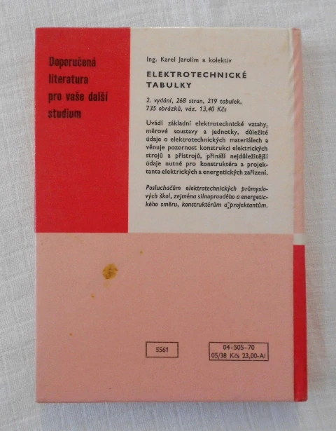 Krejčík, Veselka - Elektrotechnické tabulky sdělovací a automatizační techniky - 1970