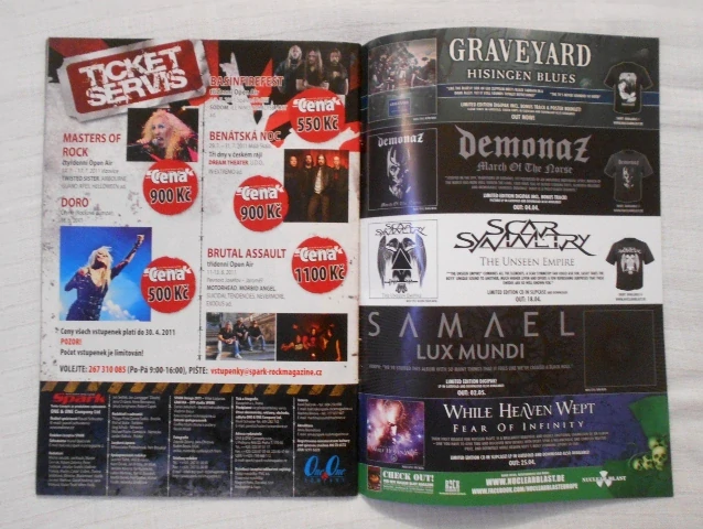 Rockový magazín Spark rok 2011 číslo 4 - BEZ POSTERU
