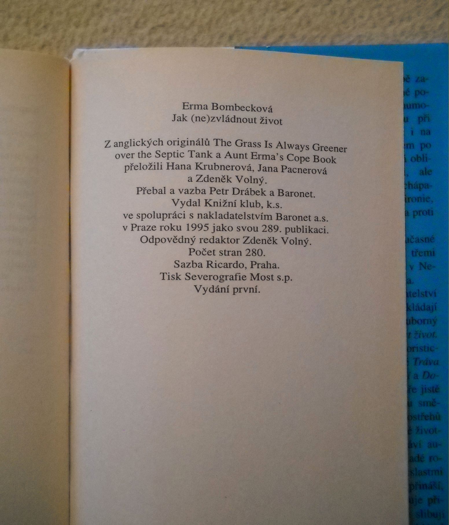Erma Bombecková - Žena: Jak (ne) zvládnout život - 1995