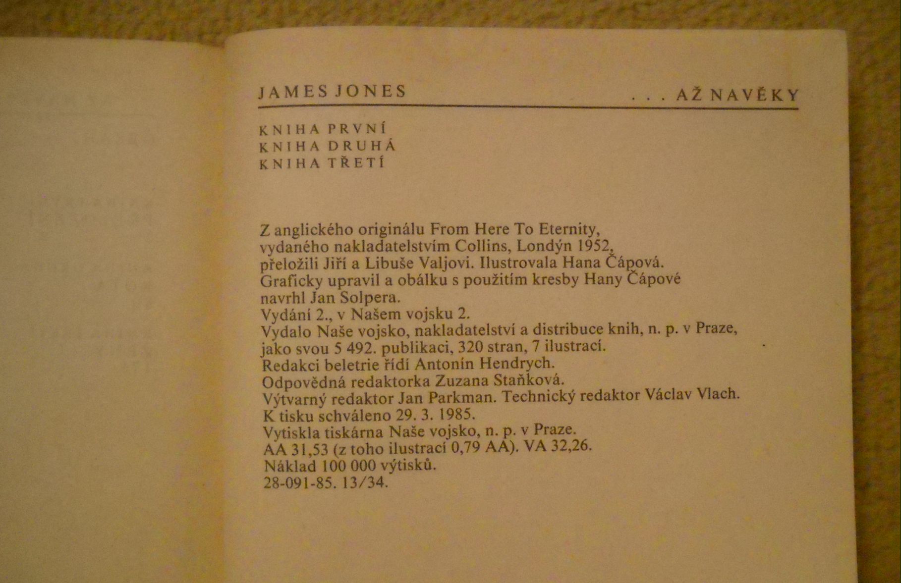 James Jones - ... až navěky - sv. 1 - NV 1985