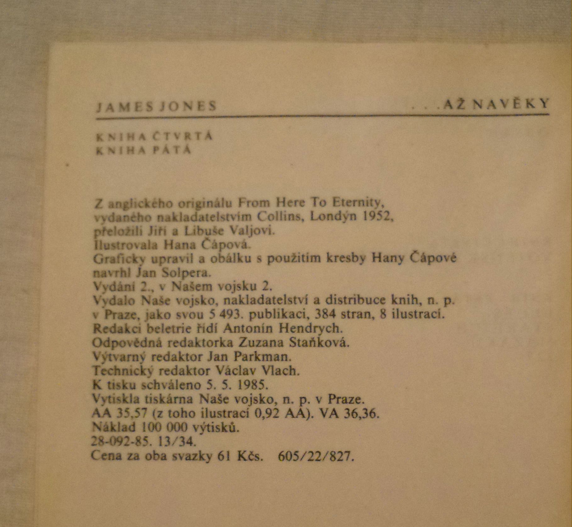 James Jones - ... až navěky - sv. 2 - NV 1985