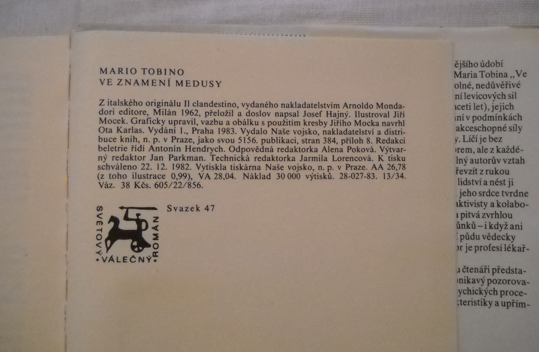 Mario Tobino - Ve znamení Medusy - 1983