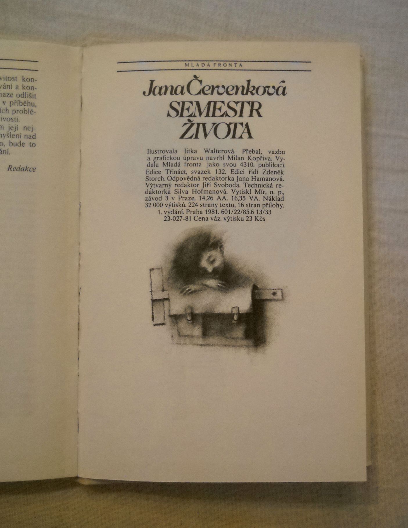 Jana Červenková - Semestr života - 1981