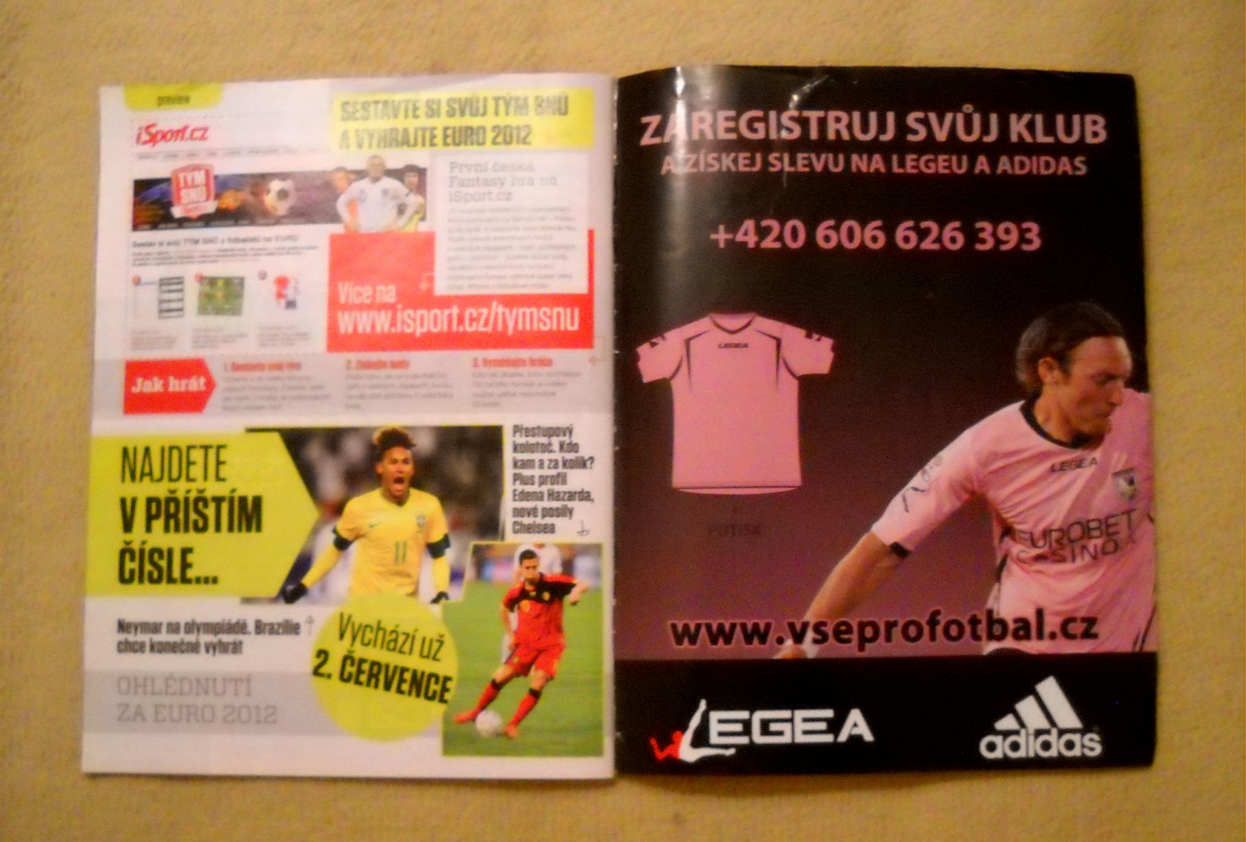 Časopis Sport Góóól číslo 6 ročník I. 2012