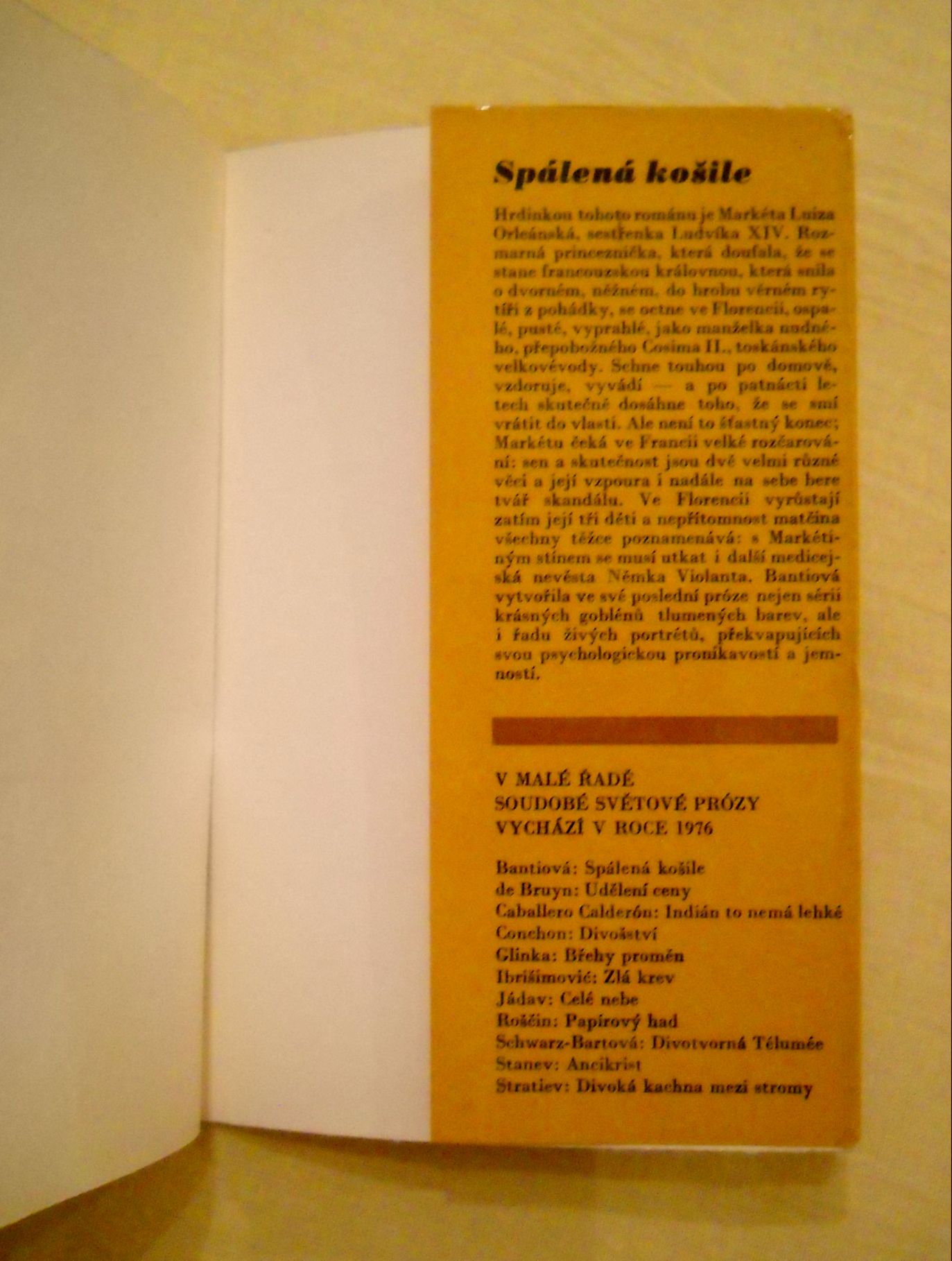 Anna Bantiová - Spálená košile - 1976
