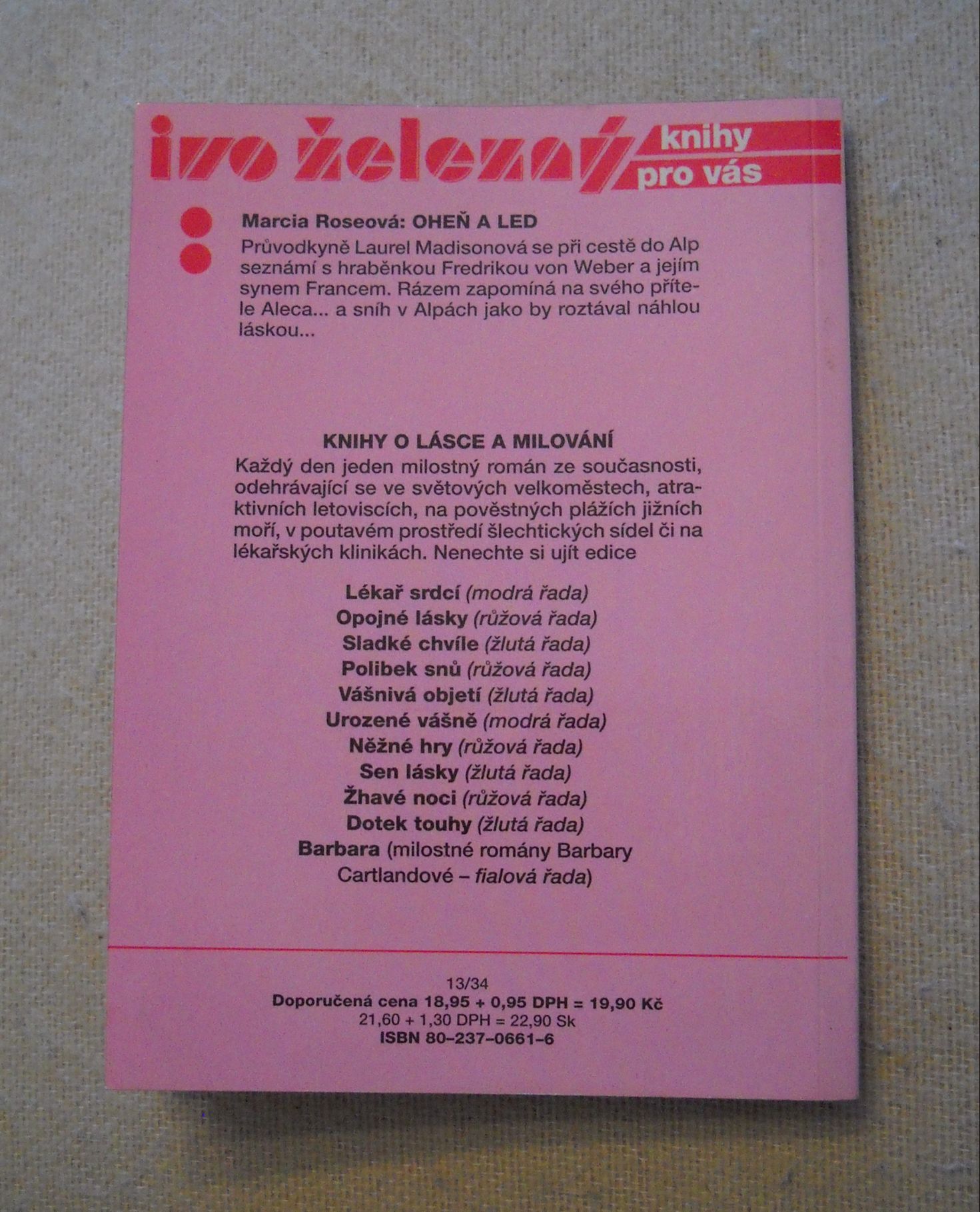Marcia Roseová - Oheň a led - IŽ 1993