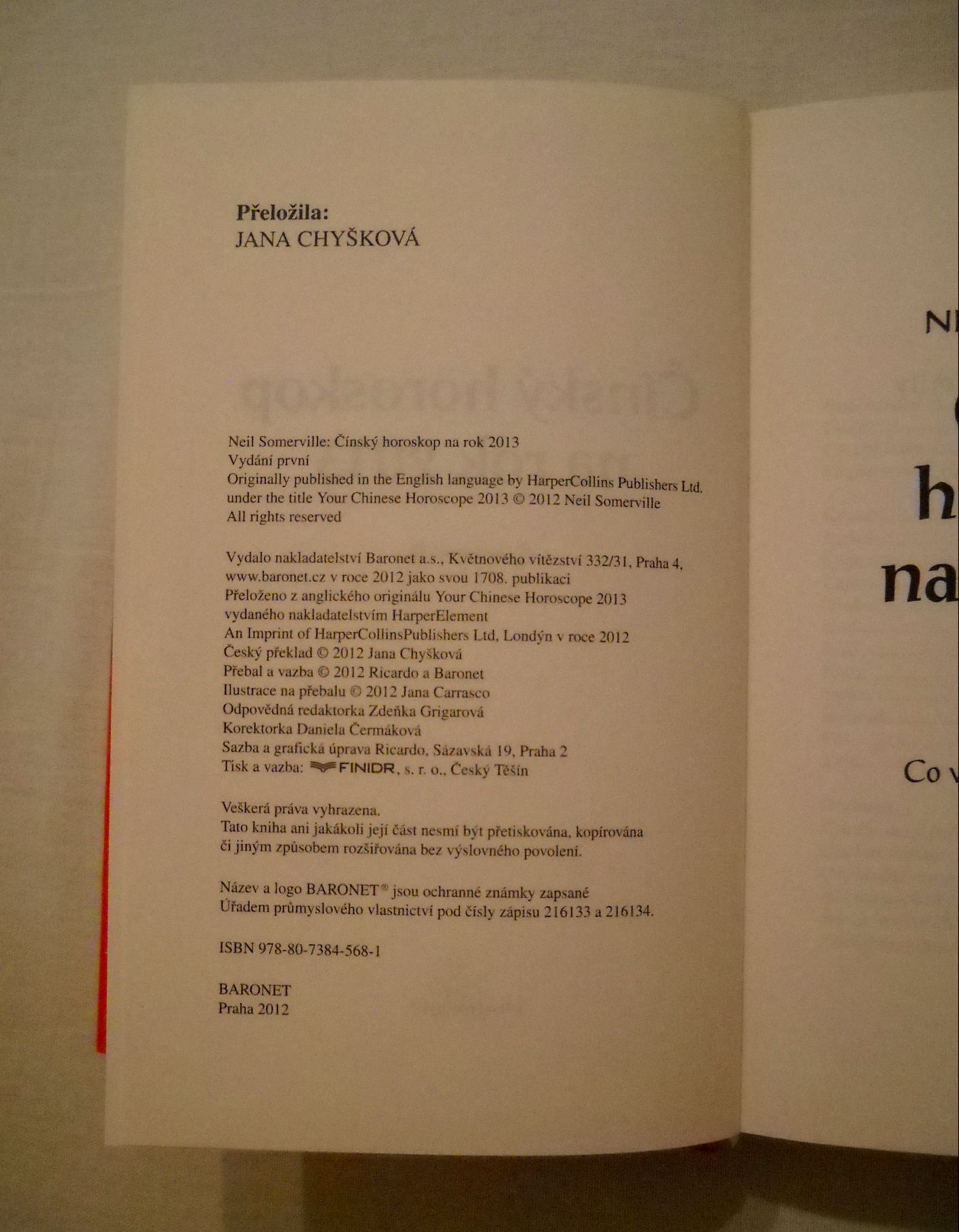 Neil Somerville - Čínský horoskop na rok 2013 - Baronet 2012