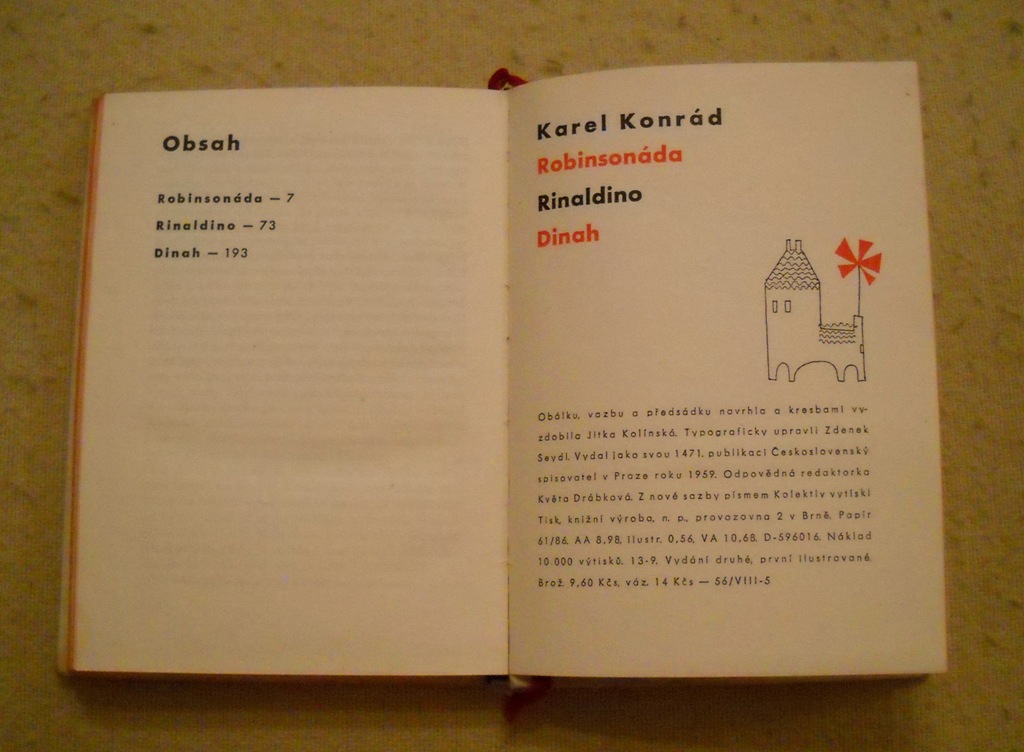 Karel Konrád - Robinsonáda Rinaldino Dinah - 1959