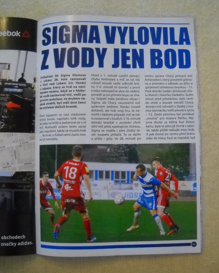 SK Sigma Olomouc Bulletin 14 - 2017 - 29. kolo FC Baník Ostrava